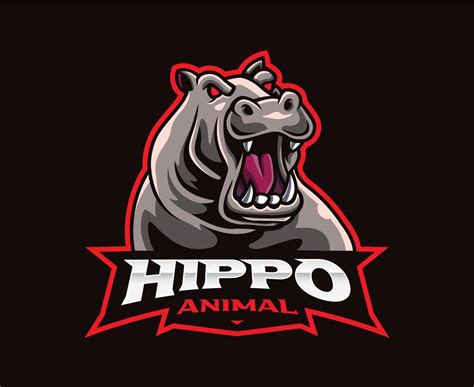 Hippo mascot logo design 9682254 Vector Art at Vecteezy