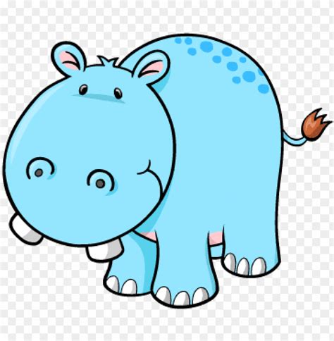 Cute Hippo Cartoon PNG Image With Transparent Background | TOPpng