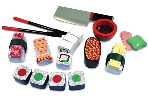 Wooden Sushi Slicing Playset - Neatorama