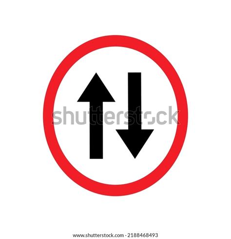 Traffic Signs Collection Vector One Way Stock Vector (Royalty Free ...