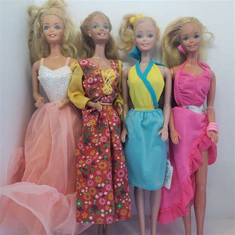 Vintage 80s Barbie Doll Lot of 4 Played With Need Deep - Etsy