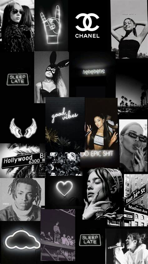 Black and white neon aesthetic | Black aesthetic, Black and white ...