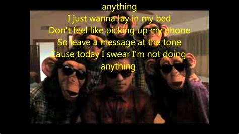 Bruno Mars - The Lazy Song (Lyrics) Chords - Chordify