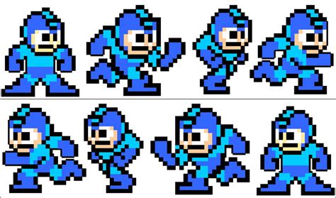 Megaman Running Sprites by Cobalt-Blue-Knight on DeviantArt