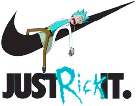 Just Rick It Funny Nike Rick And Morty Parody T Shirt