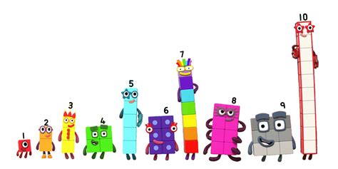 Numberblocks Coloring Pages 1-10 - James Milligan's Coloring Pages