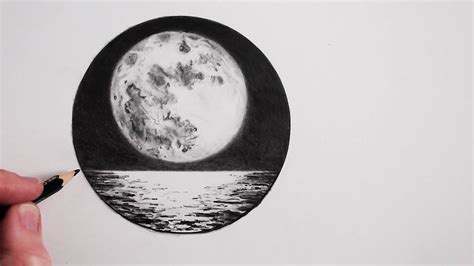 Full Moon Drawing