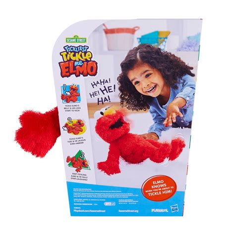 Sesame Street Tickliest Tickle Me Elmo Laughing, Talking, 14-Inch Plush ...