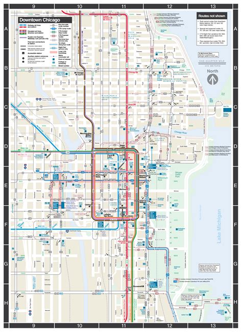 Chicago Public Transit Map – Verjaardag Vrouw 2020