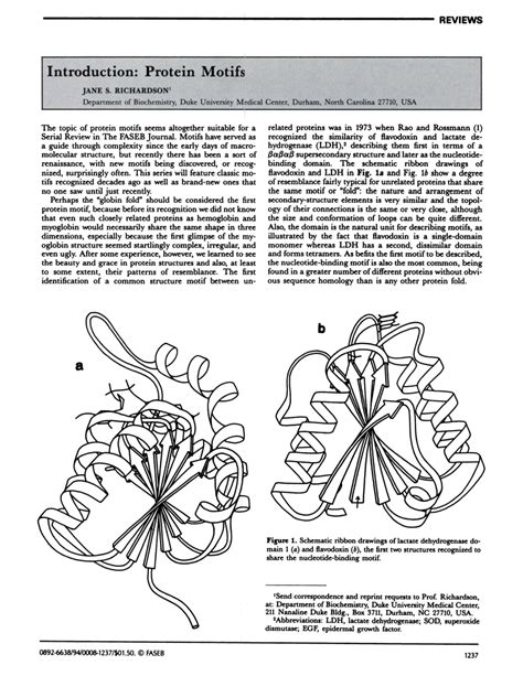 (PDF) Introduction: Protein Motifs