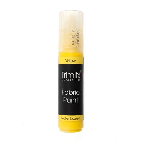 Fabric Paint: Pen: 20ml: Yellow - Trimits - Groves and Banks