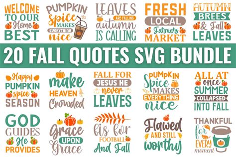 Fall quotes SVG Bundle - So Fontsy