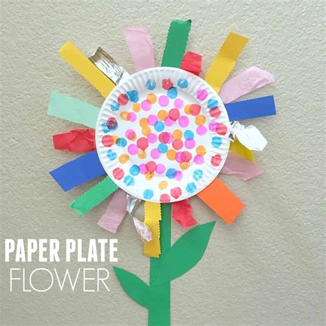 Paper Plate Flower Fine Motor Craft - Toddler Approved