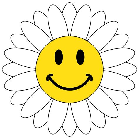 clipart smiley face flower - Clip Art Library