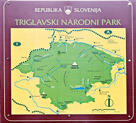 √ Triglav National Park Tourist Map