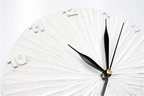 White Clock With Numbers Modern WALL CLOCK White Wall Clock - Etsy