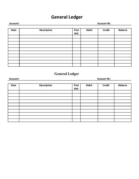 38 Perfect General Ledger Templates [Excel, Word] ᐅ TemplateLab