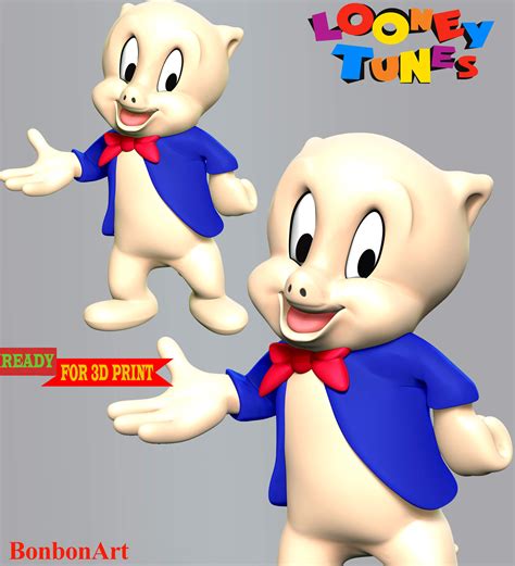 Porky Pig - Looney Tunes 3D Model by Bon Bon Art