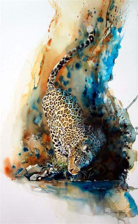 the art of animation | Leopard watercolor, Wildlife paintings ...