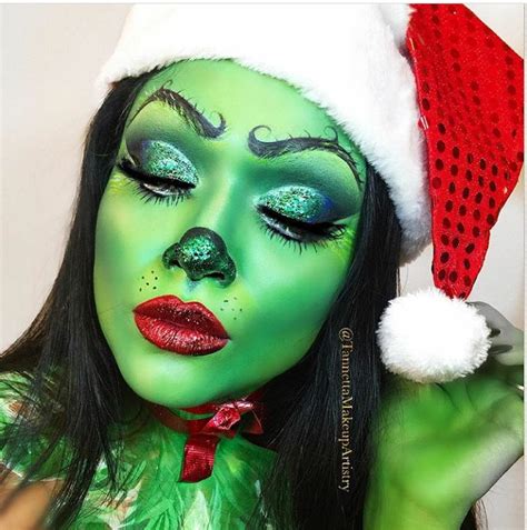 The Grinch makeup | Christmas makeup, Christmas eye makeup, The grinch ...