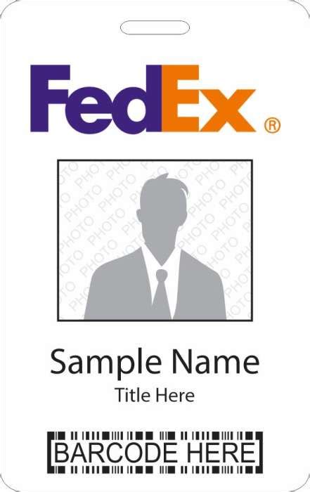 FedEx Barcode ID Vertical badge - $12.93 | NiceBadge™