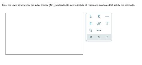 Solved Draw the Lewis structure for the sulfur trioxide | Chegg.com