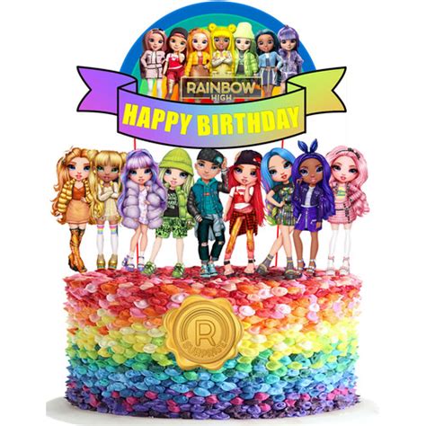 Rainbow High Printable Cake Topper | vlr.eng.br