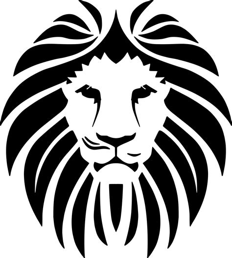 Free Black And White Lion Logo, Download Free Black And White Lion Logo ...