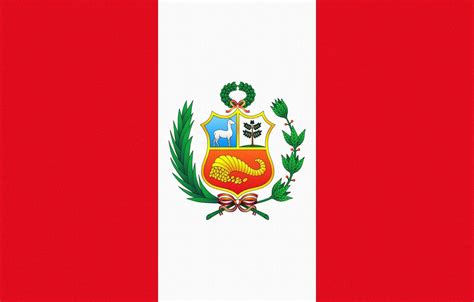 Wallpaper Red, White, Flag, Coat of arms, Photoshop, Peru, Peru images ...