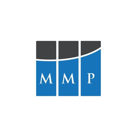 MMP letter logo design on WHITE background. MMP creative initials ...