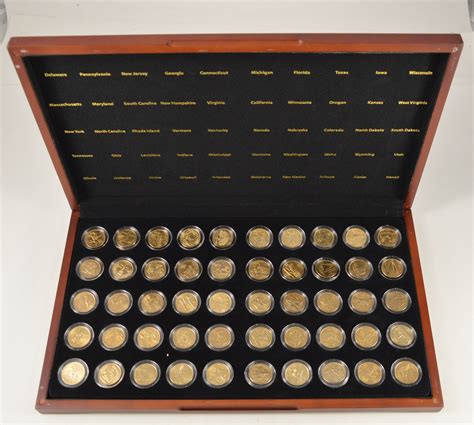 Historic Coin Collection - (50) 1999-2008 State Quarters 24 Karat Gold ...