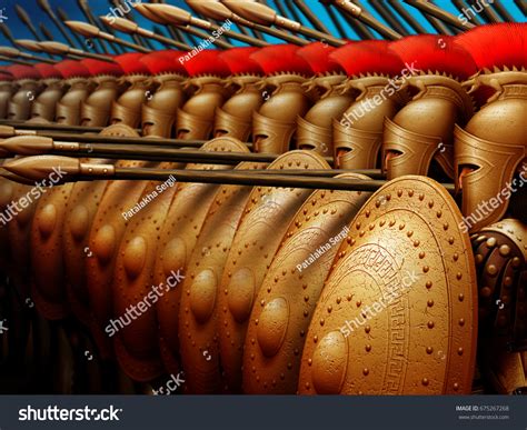 Warriors Formed Phalanx Battle Stock Illustration 675267268 | Shutterstock