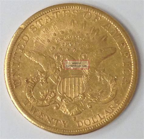 1882 - S $20 American Liberty Head Double Eagle Gold Coin Rare