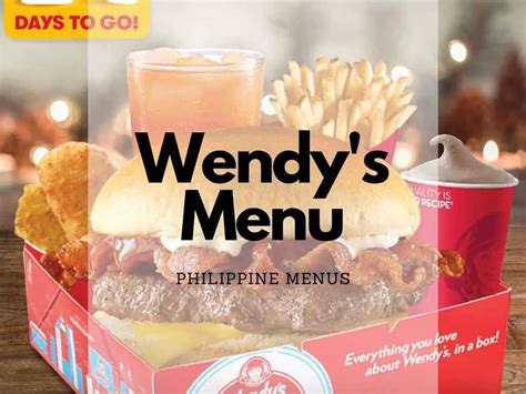 Wendy's Menu Philippines (2024) — Philippine Menus