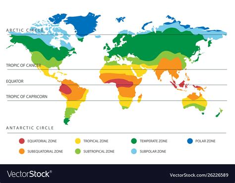 Climate Zones World Map - Alissa Madalena