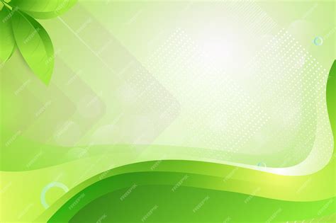 Premium Vector | Green abstract background with shiny wave shapes