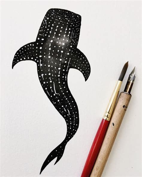 whale shark drawing easy - Samara Olds