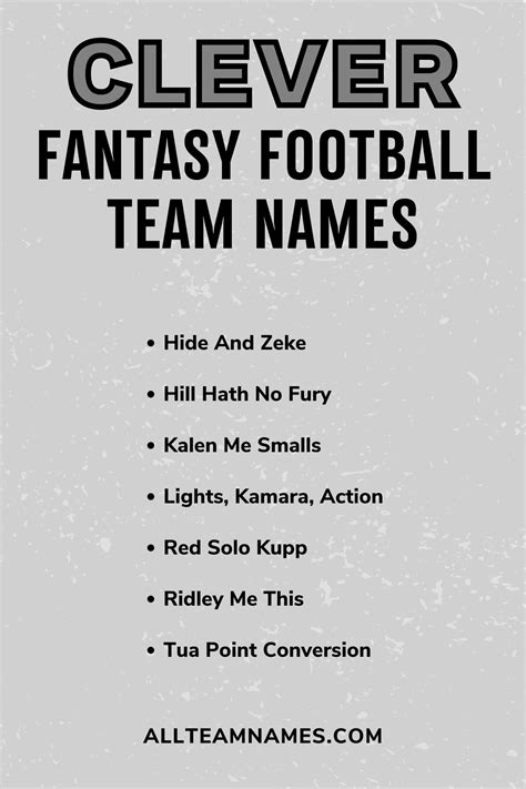 351 Fantasy Football Team Names (From Funny To Pop Culture)