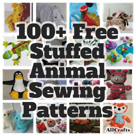 100+ Free Stuffed Animal Sewing Patterns – AllCrafts Free Crafts Update