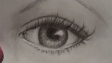 How to draw a realistic FEMALE EYE for beginners step by step in pencil ...