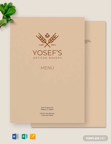 Bakery Menu - 13+ Examples, Format, Pdf | Examples