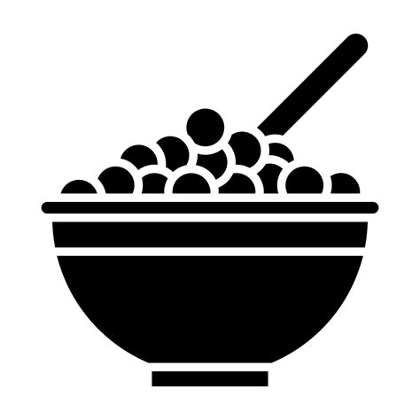 Cereal Bowl vector icon 21647978 Vector Art at Vecteezy