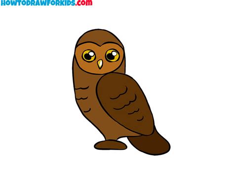 How to Draw an Owl Step by Step - Easy Drawing Tutorial For Kids