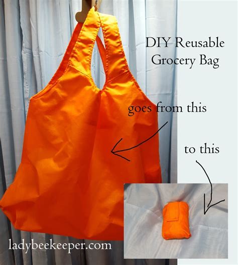 DIY Reusable Grocery Bag and Emergency Parachute | The Lady Beekeeper