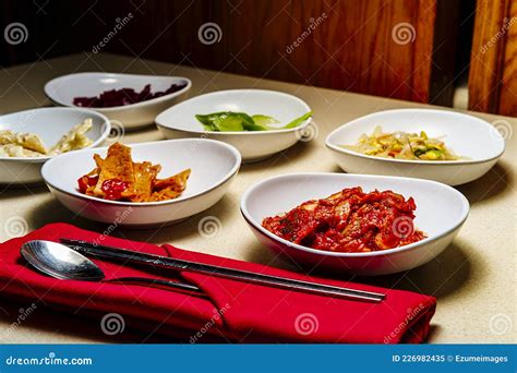 Korean Banchan Side Dishes stock image. Image of dinner - 226982435