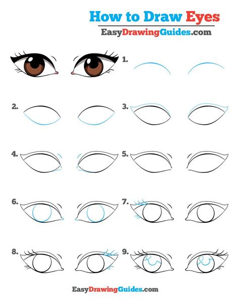 How to Draw Eyes – Really Easy Drawing Tutorial | Drawing tutorial easy ...