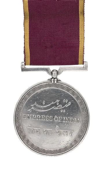 Empress of India Medal awarded to Sergeant Major J Pepper