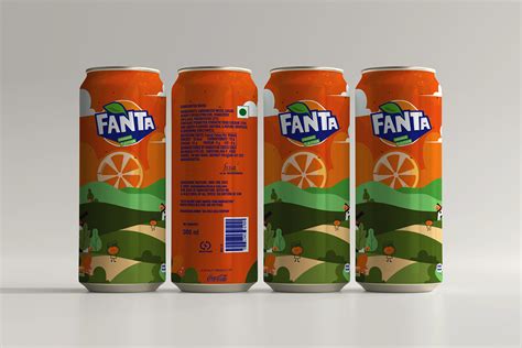 Label for Fanta Drink on Behance