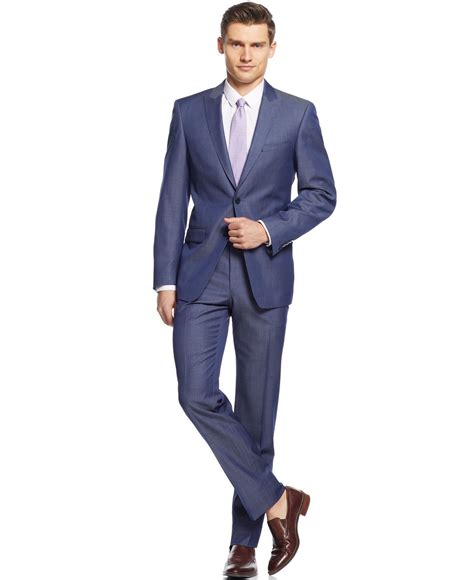 Macys Mens Calvin Klein Slim Fit Suits - FitnessRetro