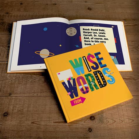 personalised kids gift book of wise words by the book of everyone ...